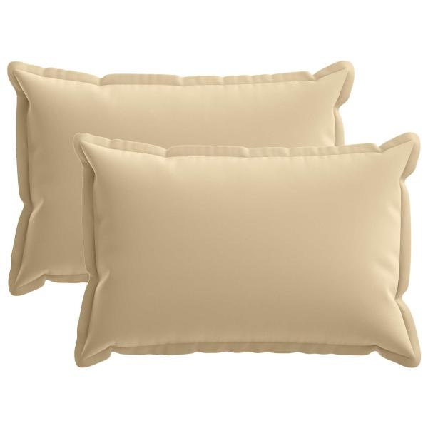 Wurfkissen 2 stk. HOUTEN Beige 50 x 70 cm Polyester