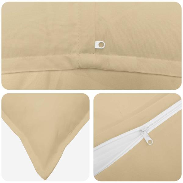 Wurfkissen 2 stk. HOUTEN Beige 50 x 70 cm Polyester