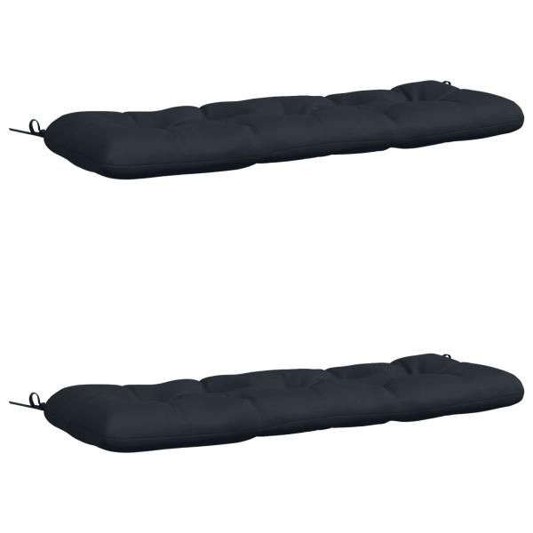 Bankkissen VIANEN 2 stk. 100 % Polyester Dunkelblau