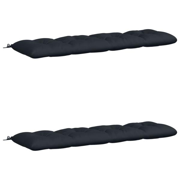 Bankkissen VIANEN 2 stk. 100 % Polyester Dunkelblau