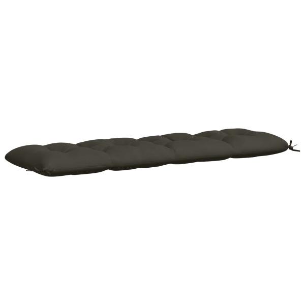 Bankkissen VIANEN 2 stk. 100 % Polyester Anthrazit