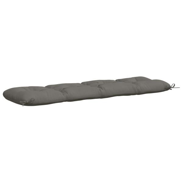 Bankkissen VIANEN 2 stk. 100 % Polyester Grau 140 x 40 x 12 cm