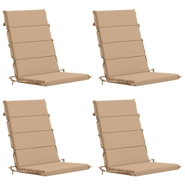 Hochlehner-Auflage GEMERT 4 stk. 100 % Polyester Sand