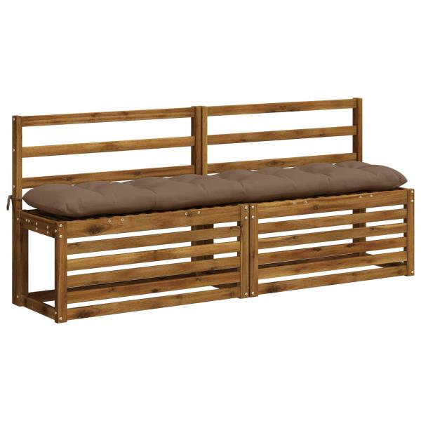 Bankkissen VIANEN 100 % Polyester Taupe 180 x 30 x 12 cm