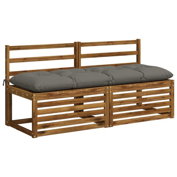 Bankkissen VIANEN 100 % Polyester Grau 140 x 50 x 12 cm
