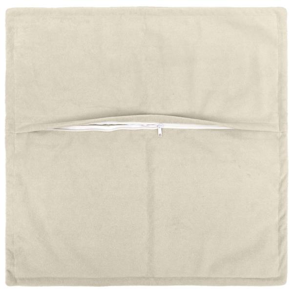 Wurfkissen 2 stk. HOUTEN Creme 70 x 70 cm Mikrofaser Fleece