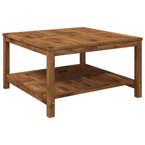 Couchtisch LAREN Natur 80,5 x 80 x 45 cm Massivholz Akazie