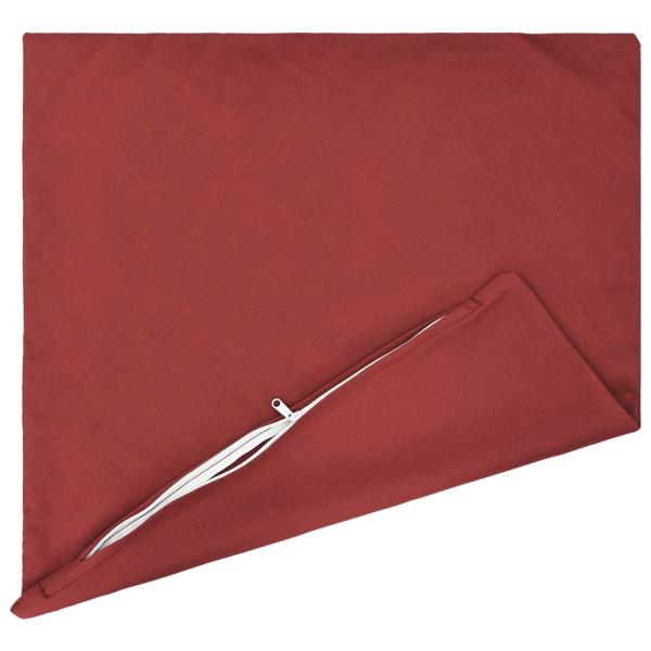 Wurfkissen 2 stk. HEERLEN Weinrot 80 x 80 cm Polyester