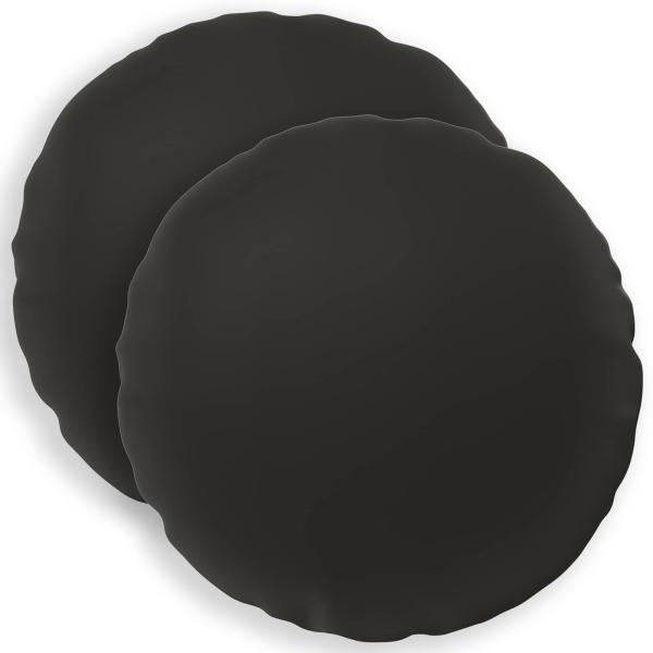 Wurfkissen 2 stk. HEERLEN Schwarz Durchmesser 40 cm Polyester