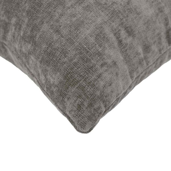 Wurfkissen 6 stk. HEERLEN Dunkelgrau 40 x 60 cm Chenille-Stoff
