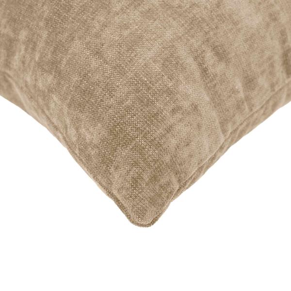 Wurfkissen 12 stk. HEERLEN Taupe 40 x 80 cm Chenille-Stoff