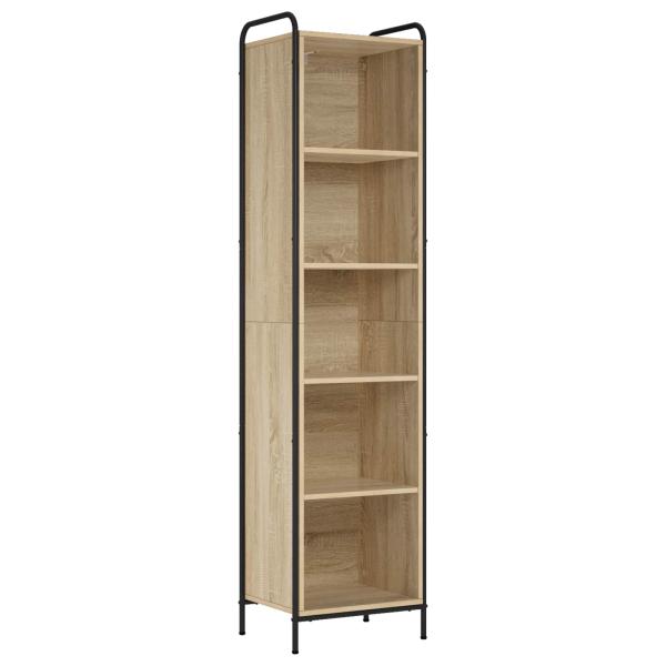 Bücherregal 55,5 x 33 x 174 cm Holzwerkstoff Sonoma-Eiche