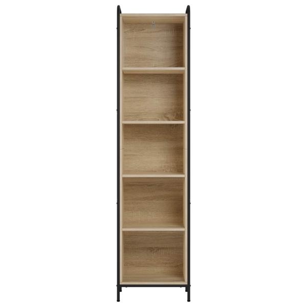 Bücherregal 55,5 x 33 x 174 cm Holzwerkstoff Sonoma-Eiche