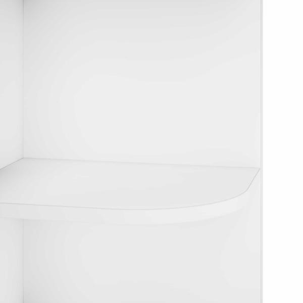 Eckregal 5 Ebenen 41,5 x 41,5 x 178 cm Holzwerkstoff Weiß