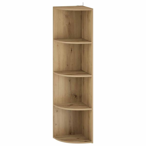 Eckregal 4 Ebenen 41,5 x 41,5 x 143 cm Holzwerkstoff