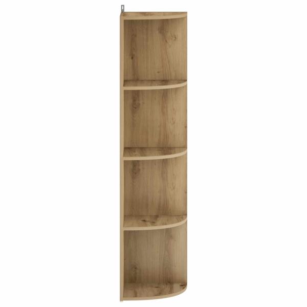 Eckregal 4 Ebenen 41,5 x 41,5 x 143 cm Holzwerkstoff