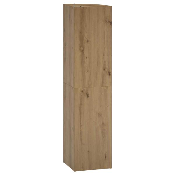 Eckregal 4 Ebenen 41,5 x 41,5 x 143 cm Holzwerkstoff