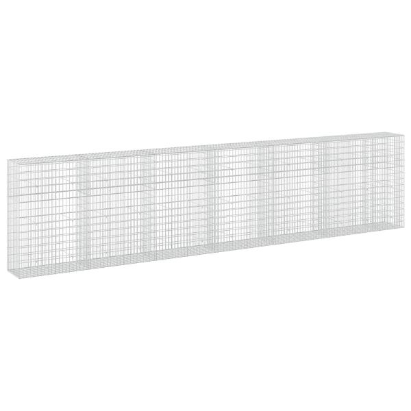 Gabione mit 5 mm Draht und 5x10 cm Maschen 650x50x150 cm