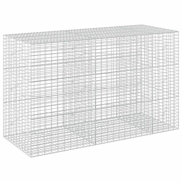 Gabione mit 5 mm Draht und 5x10 cm Maschen 250x100x150 cm