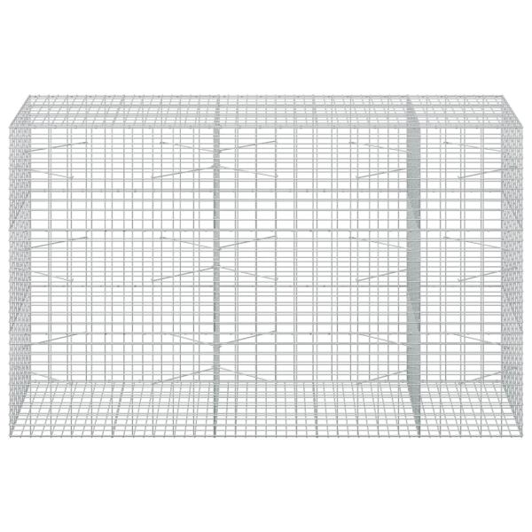 Gabione mit 5 mm Draht und 5x10 cm Maschen 250x100x150 cm