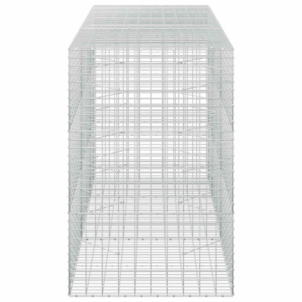 Gabione mit 5 mm Draht und 5x10 cm Maschen 250x100x150 cm