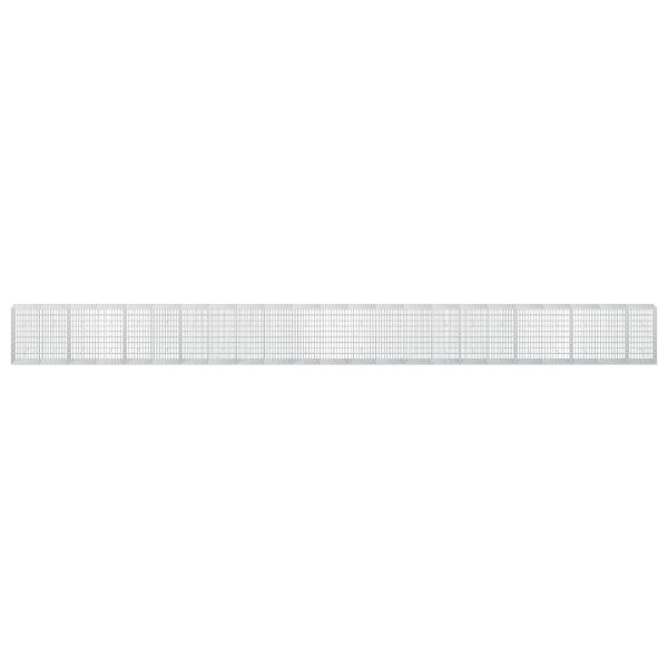 Gabione mit 5 mm Draht und 5x10 cm Maschen 1150x50x100 cm