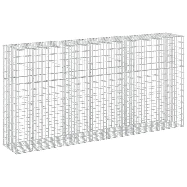 Gabione mit 5 mm Draht und 5x10 cm Maschen 300x50x150 cm