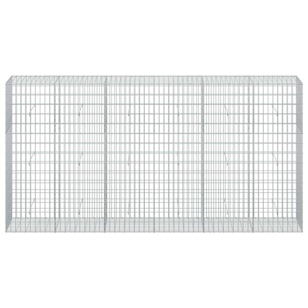 Gabione mit 5 mm Draht und 5x10 cm Maschen 300x50x150 cm