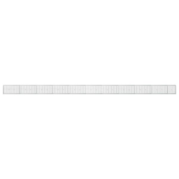Gabione mit 5 mm Draht und 5x10 cm Maschen 1050x30x50 cm