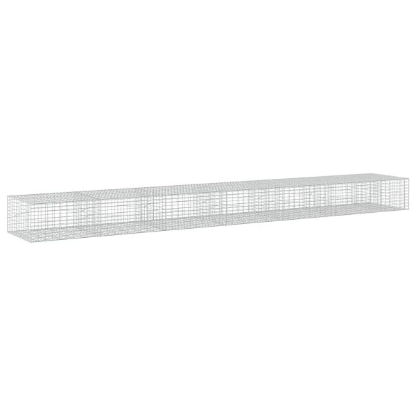 Gabione mit 5 mm Draht und 5x10 cm Maschen 650x100x50 cm