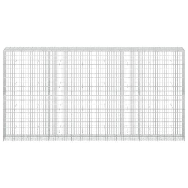Gabione mit 5 mm Draht und 5x10 cm Maschen 400x50x200 cm