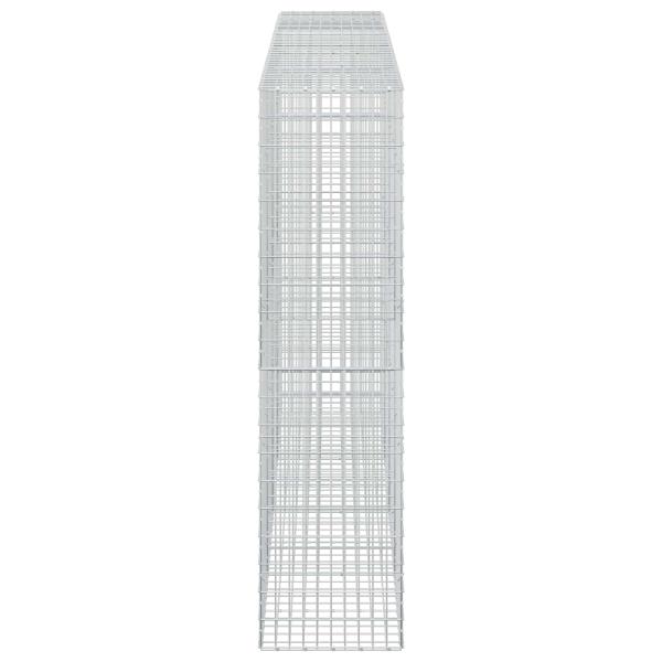 Gabione mit 5 mm Draht und 5x10 cm Maschen 400x50x200 cm