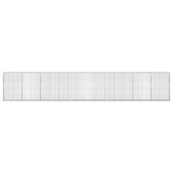 Gabione mit 5 mm Draht und 5x10 cm Maschen 900x50x150 cm