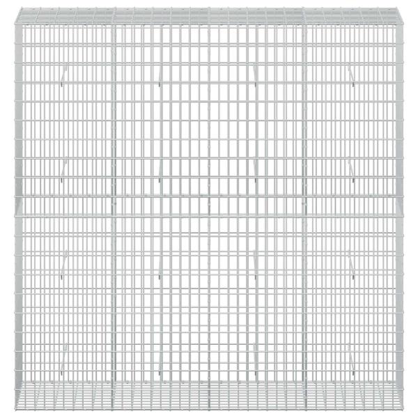 Gabione mit 5 mm Draht und 5x10 cm Maschen 200x50x200 cm
