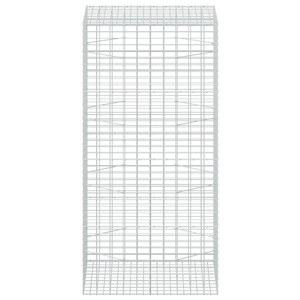 Gabione mit 5 mm Draht und 5x10 cm Maschen 100x100x200 cm