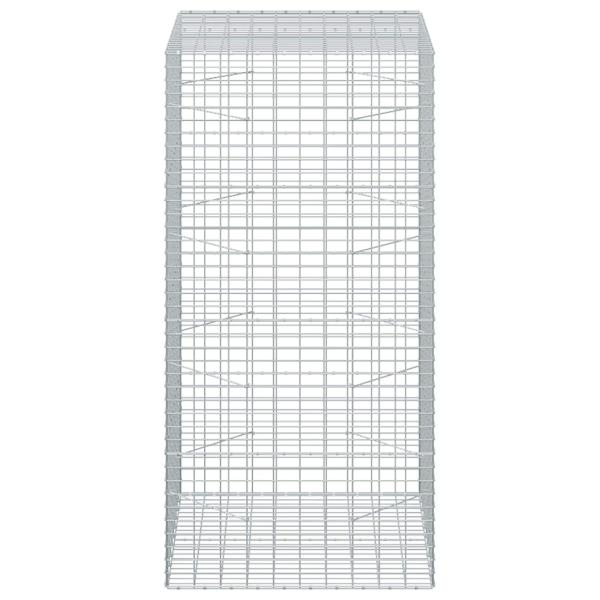 Gabione mit 5 mm Draht und 5x10 cm Maschen 100x100x200 cm