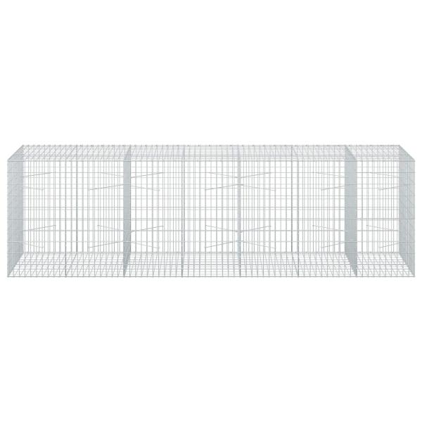Gabione mit 5 mm Draht und 5x10 cm Maschen 350x100x100 cm