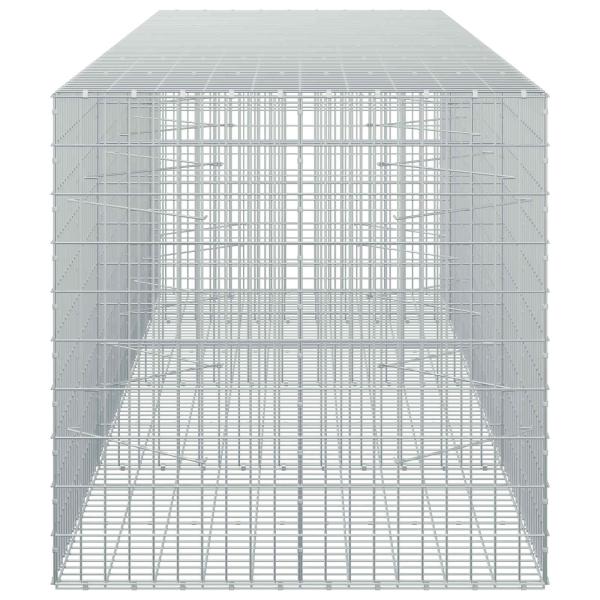 Gabione mit 5 mm Draht und 5x10 cm Maschen 350x100x100 cm