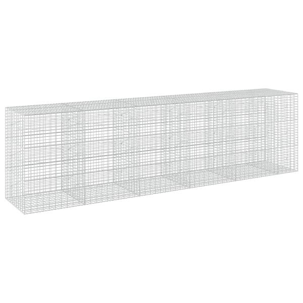 Gabione mit 5 mm Draht und 5x10 cm Maschen 550x100x150 cm