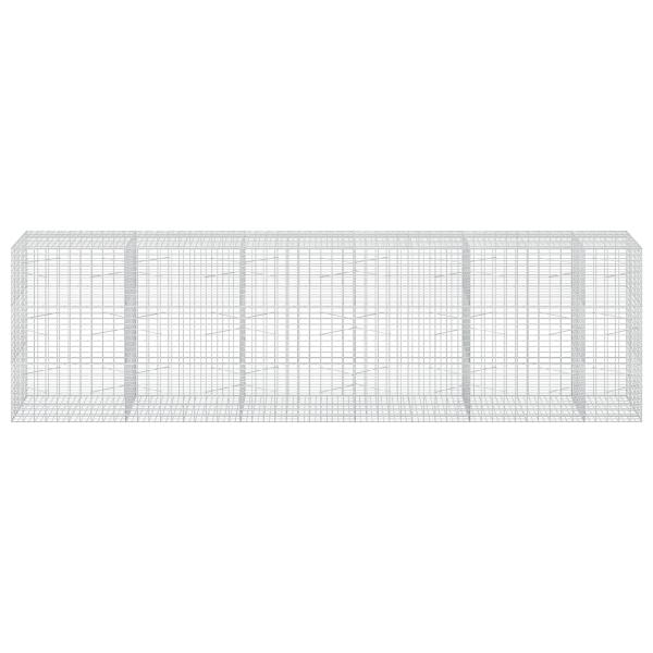 Gabione mit 5 mm Draht und 5x10 cm Maschen 550x100x150 cm