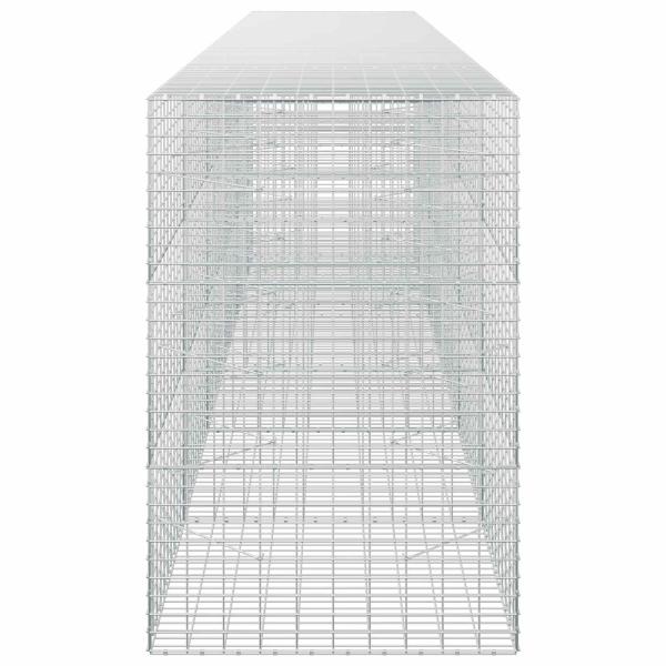 Gabione mit 5 mm Draht und 5x10 cm Maschen 550x100x150 cm