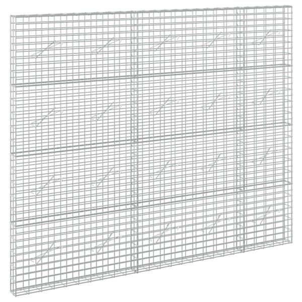 Gabione mit 5 mm Draht und 5x10 cm Maschen 250x10x200 cm
