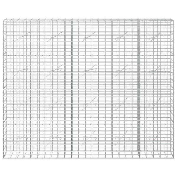 Gabione mit 5 mm Draht und 5x10 cm Maschen 250x10x200 cm