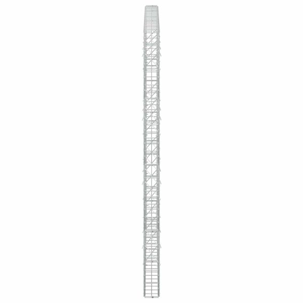 Gabione mit 5 mm Draht und 5x10 cm Maschen 250x10x200 cm