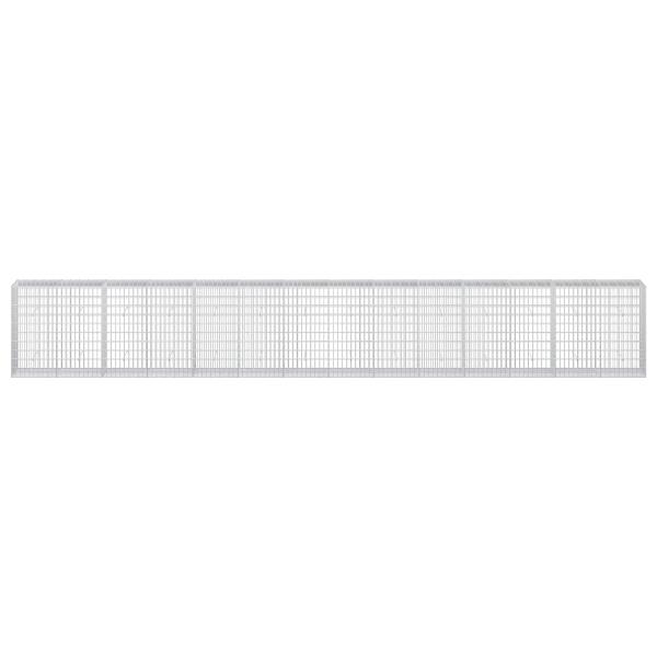 Gabione mit 5 mm Draht und 5x10 cm Maschen 700x50x100 cm