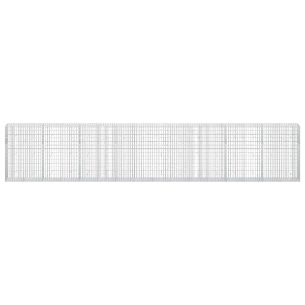 Gabione mit 5 mm Draht und 5x10 cm Maschen 800x50x150 cm