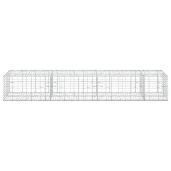 Gabione mit 5 mm Draht und 5x10 cm Maschen 350x100x50 cm