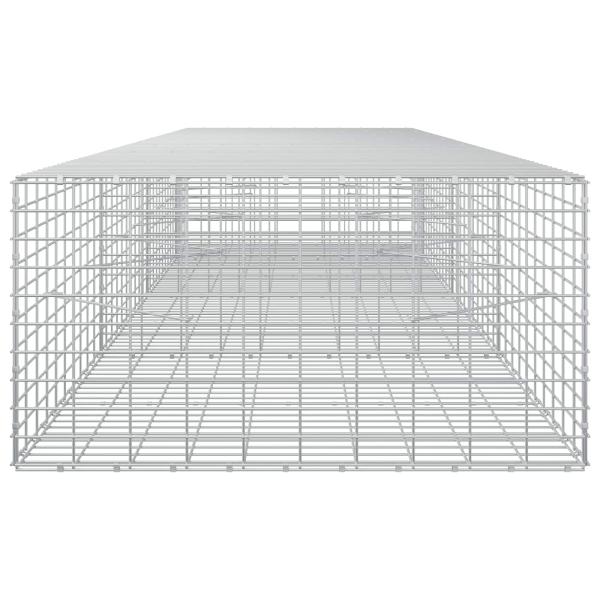 Gabione mit 5 mm Draht und 5x10 cm Maschen 350x100x50 cm