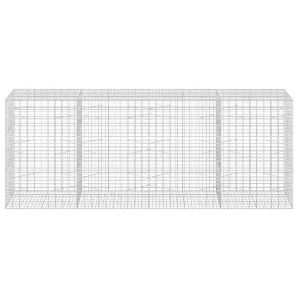 Gabione mit 5 mm Draht und 5x10 cm Maschen 400x100x150 cm
