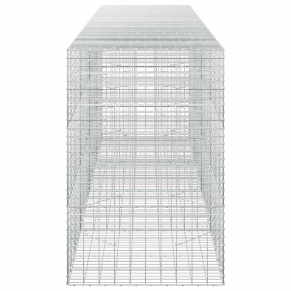 Gabione mit 5 mm Draht und 5x10 cm Maschen 400x100x150 cm